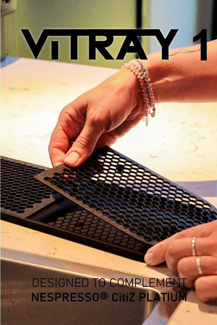 ViTRAY 3-Drypbakke – designet til at matche  Nespresso® Creatista Plus perfekt
