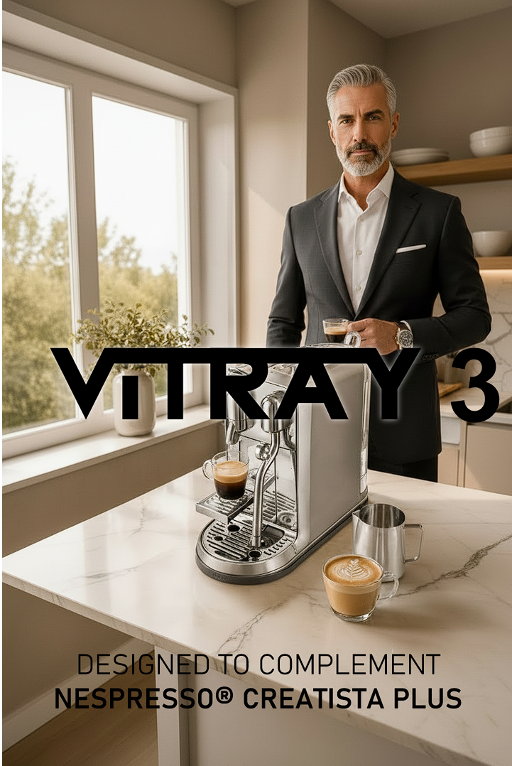 ViTRAY 3-Drypbakke – designet til at matche  Nespresso® Creatista Plus perfekt
